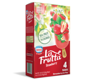 La Fruta Strawberry Fruit Bar, 4 Pack / 2.5 oz. – Mehadrin Ice Cream